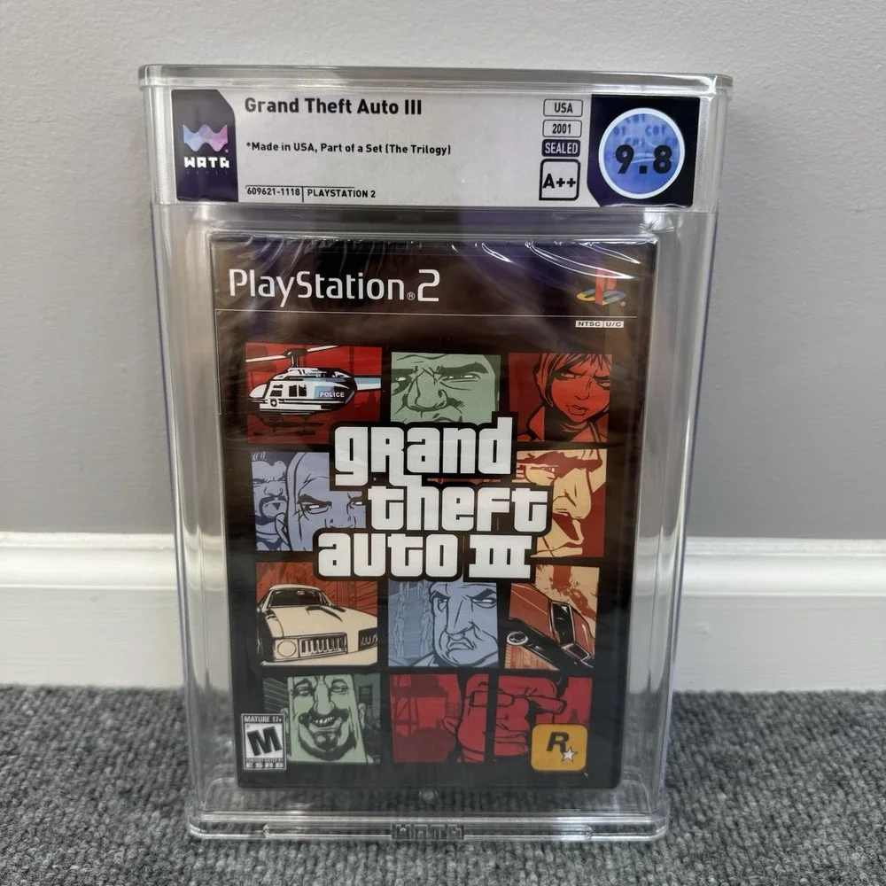 Grand Theft Auto III GTA‎ 3 Trilogy PlayStation 2 PS2 Graded WATA 9.8 A++ SEALED